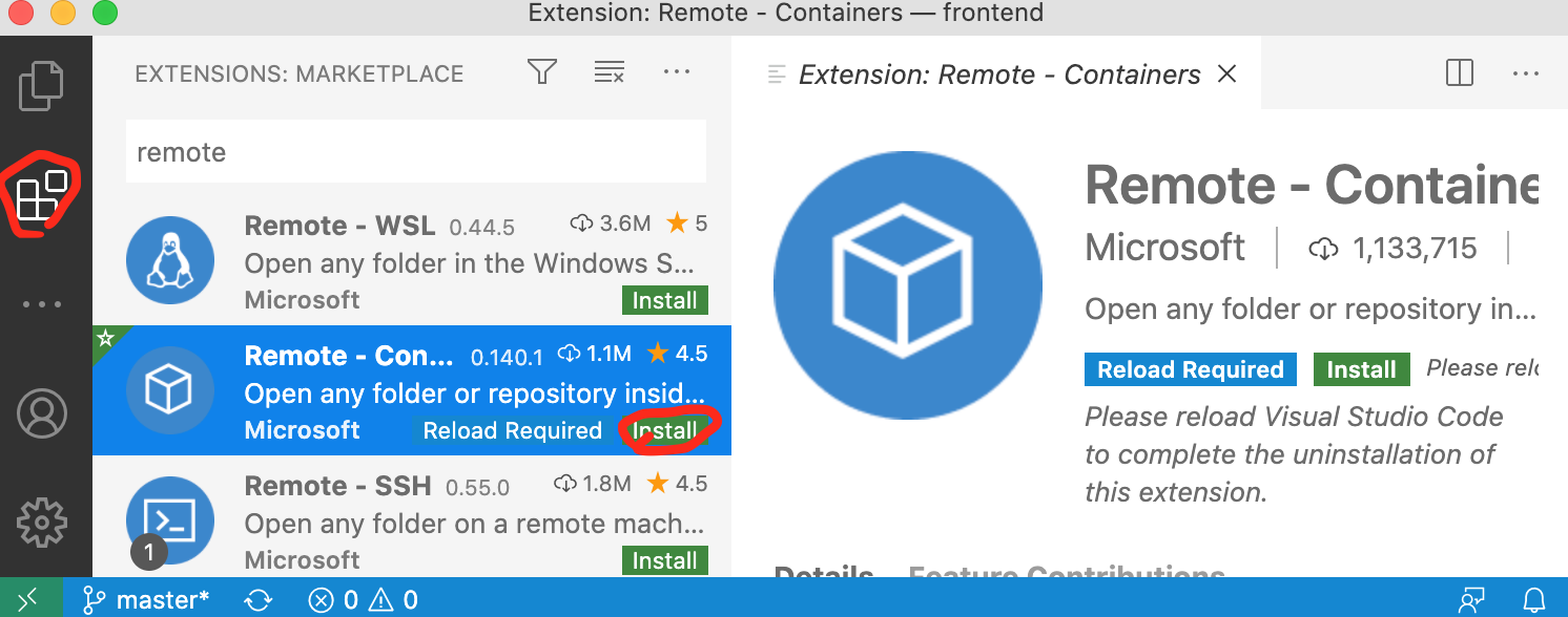 Remote Dev Container